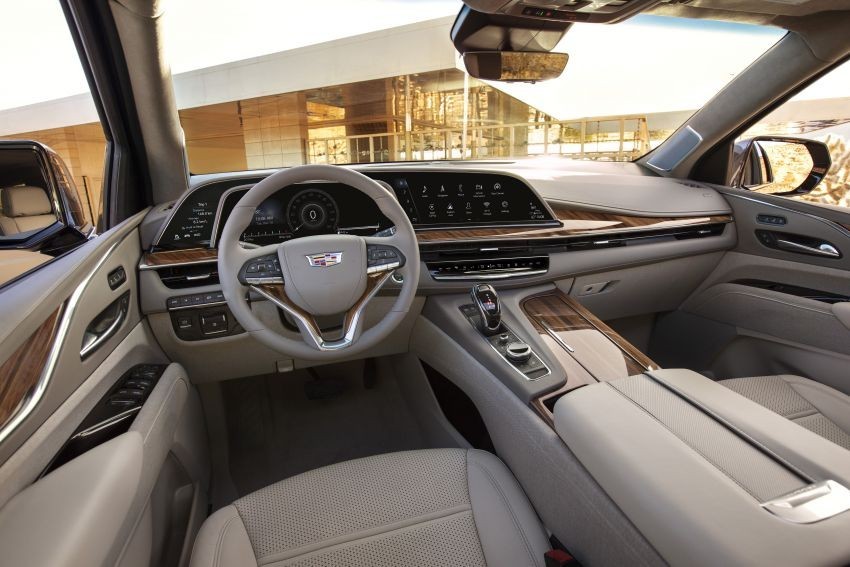 Nội thất của Cadillac Escalade ESV 2021 nguyên bản